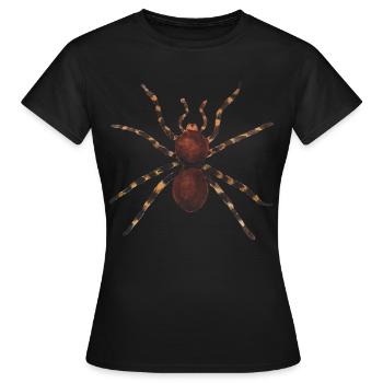 Araignée Insecte Dégoûtant Poisonous Idée Cadeau - T-shirt Femme - noir - Devant - AI Model Female 172 dark (172cm)
