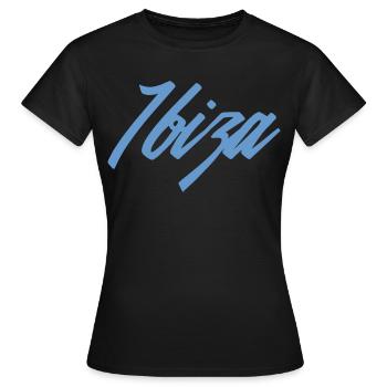 Ibiza - T-shirt Femme - noir - Devant - AI Model Female 172 dark (172cm)