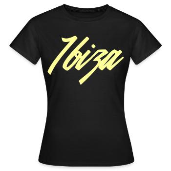Ibiza - T-shirt Femme - noir - Devant - AI Model Female 172 dark (172cm)