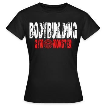 Fitness Bodybuilding Workout Gym Monster - Frauen T-Shirt - Schwarz - Vorne - AI Model Female 172 dark (172cm)