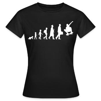 Développement d’un skateur - T-shirt Femme - noir - Devant - AI Model Female 172 dark (172cm)