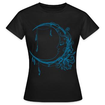 Moon Time - Moon Time - Women's T-Shirt - black - Front - AI Model Female 172 dark (172cm)