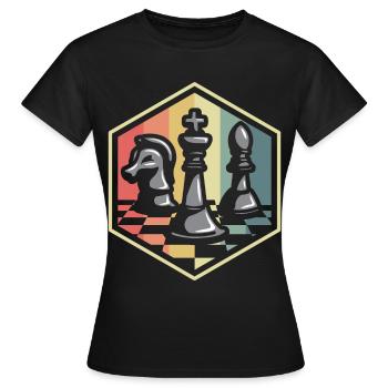 Chess Chess - Women's T-Shirt - black - Front - AI Model Female 172 dark (172cm)