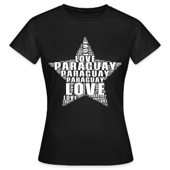 Paraguay Emigrant T-Shirt Holiday Gift - Women's T-Shirt - black - Front - AI Model Female 172 dark (172cm)