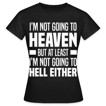 Atheismus - Frauen T-Shirt - Schwarz - Vorne - AI Model Female 172 dark (172cm)
