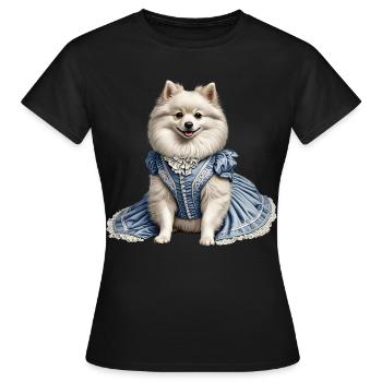 Noble dog - Women's T-Shirt - black - Front - AI Model Female 172 dark (172cm)