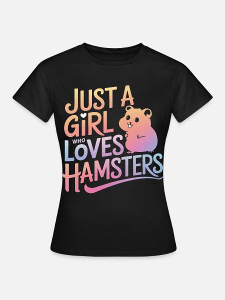 Hamster - Frauen T-Shirt - Schwarz