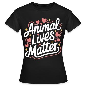 Végétarien Végétalien Végétarien Végétarien - T-shirt Femme - noir - Devant - AI Model Female 172 dark (172cm)