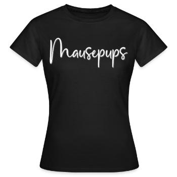 Surnom affectueux des chiots de souris - T-shirt Femme - noir - Devant - AI Model Female 172 dark (172cm)