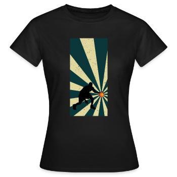 Basketball basketball team - Women's T-Shirt - black - Front - AI Model Female 172 dark (172cm)