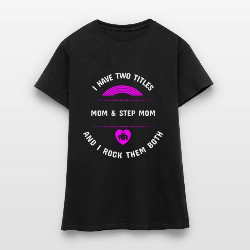 Mutter Stiefmutter Geschenk Patchwork Familie Frauen T-Shirt