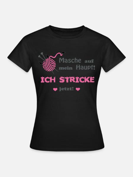 Stricken - Frauen T-Shirt - Schwarz