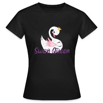 idée cadeau sweet Swan Queen femmes et enfants - T-shirt Femme - noir - Devant - AI Model Female 172 dark (172cm)