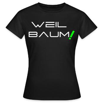 Parce qu’arbre ! - T-shirt Femme - noir - Devant - AI Model Female 172 dark (172cm)