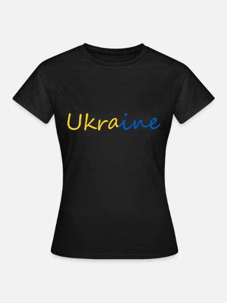 Ukraine - Frauen T-Shirt - Schwarz