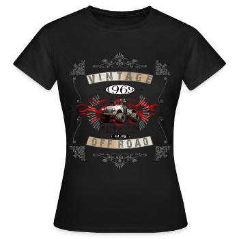 Pick-up Vintage - T-shirt Femme - noir - Devant - AI Model Female 172 dark (172cm)