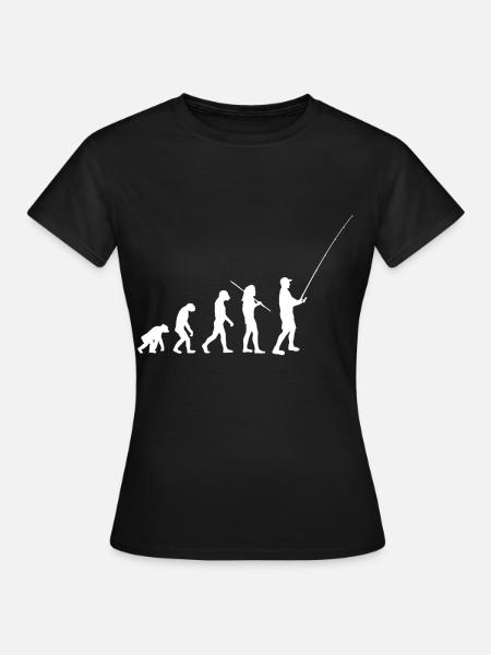 Évolution - pêche et pêche à la ligne - T-shirt Femme - noir