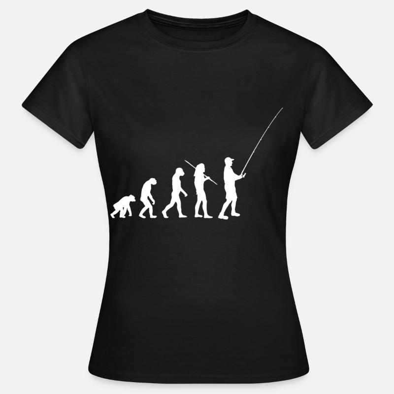 Évolution - pêche et pêche à la ligne - T-shirt Femme - noir