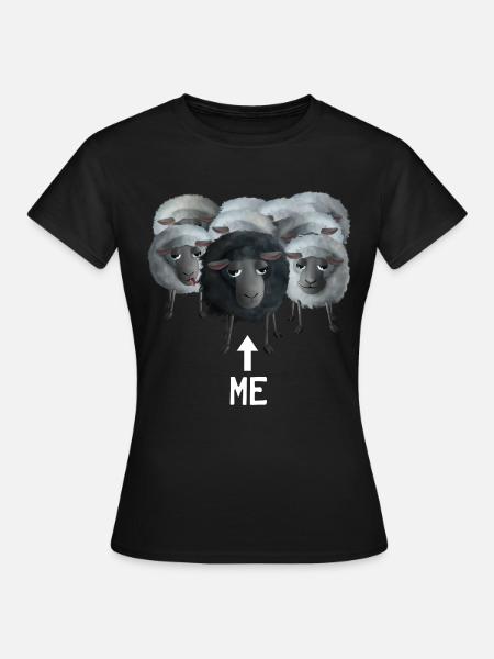 Doux mouton - moi le mouton noir - T-shirt Femme - noir