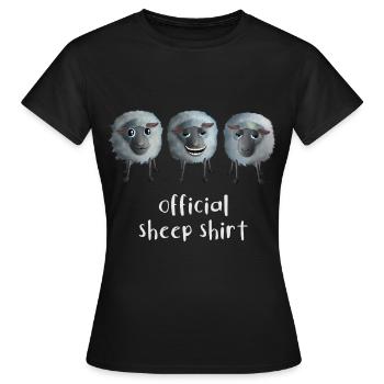 Sheep - Official sheep shirt - Frauen T-Shirt - Schwarz - Vorne - AI Model Female 172 dark (172cm)