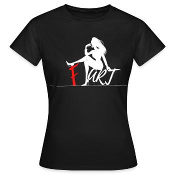 F. Art - Frauen T-Shirt - Schwarz - Vorne - AI Model Female 172 dark (172cm)
