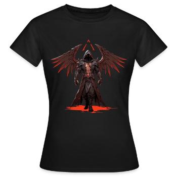 Todesengel - Frauen T-Shirt - Schwarz - Vorne - AI Model Female 172 dark (172cm)