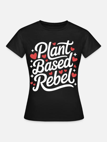 Vegetarisch Vegan Veggie Vegetarier - Frauen T-Shirt - Schwarz