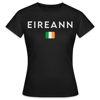 Drapeau de l’Irlande, Irish Pride - T-shirt Femme - noir - Devant - AI Model Female 172 dark (172cm)