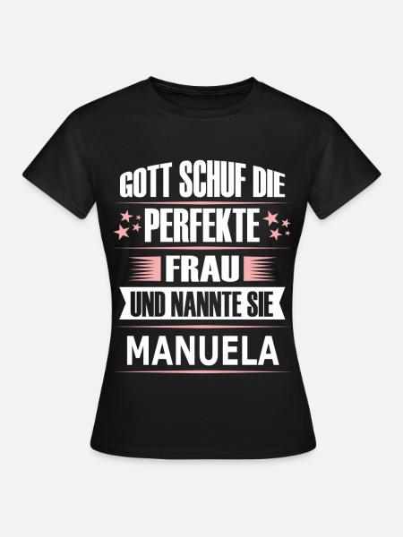 MANUELA - Frauen T-Shirt - Schwarz