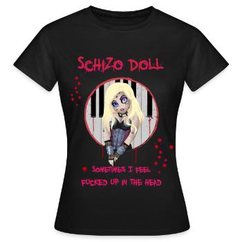 Hella de LORDI - T-shirt Femme - noir - Devant - AI Model Female 172 dark (172cm)