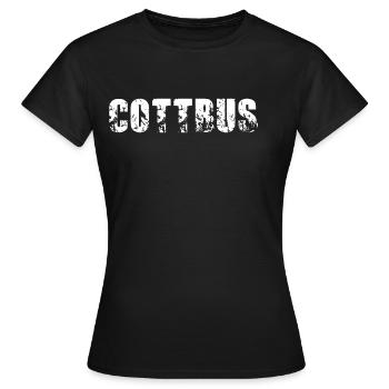 Cottbus - Frauen T-Shirt - Schwarz - Vorne - AI Model Female 172 dark (172cm)