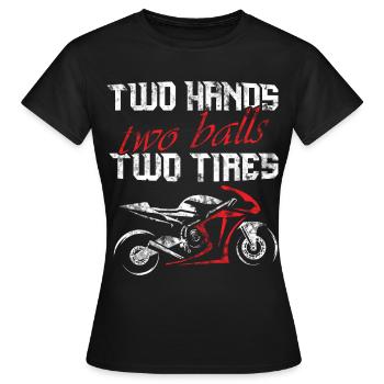 Motorrad Supersportler Sportbike Racing - Frauen T-Shirt - Schwarz - Vorne - AI Model Female 172 dark (172cm)
