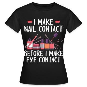 Ongles - T-shirt Femme - noir - Devant - AI Model Female 172 dark (172cm)