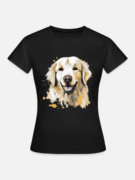Golden Retriever - Frauen T-Shirt - Schwarz