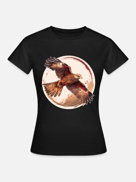 Rotmilan Greifvogel - Frauen T-Shirt - Schwarz