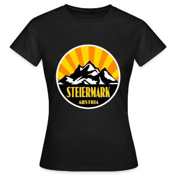 Styrie - T-shirt Femme - noir - Devant - AI Model Female 172 dark (172cm)