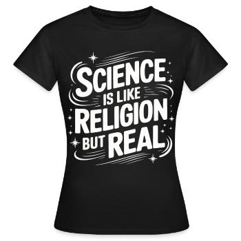 Atheismus Atheist Anti-Religion Agnostiker - Frauen T-Shirt - Schwarz - Vorne - AI Model Female 172 dark (172cm)