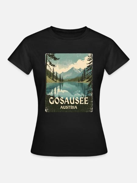 Gosausee - Frauen T-Shirt - Schwarz