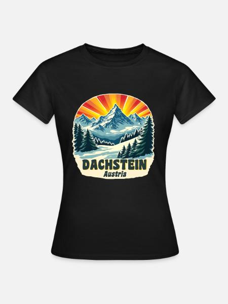 Dachstein - Frauen T-Shirt - Schwarz