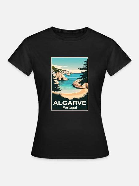 Algarve - Frauen T-Shirt - Schwarz
