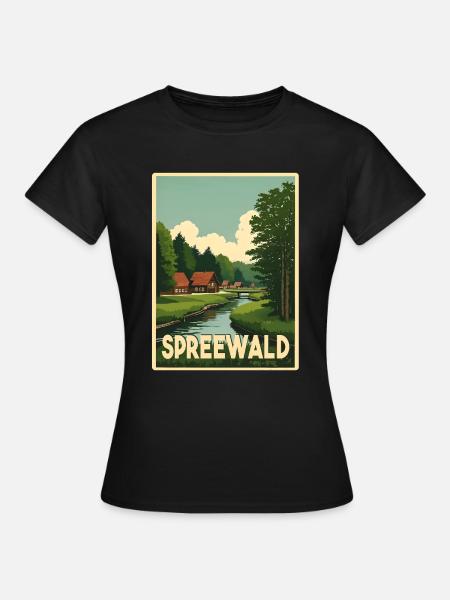 Spreewald - Frauen T-Shirt - Schwarz