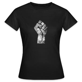 Resiste, resistant - T-shirt Femme - noir - Devant - AI Model Female 172 dark (172cm)