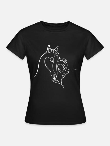 Passion cheval équitation - T-shirt Femme - noir
