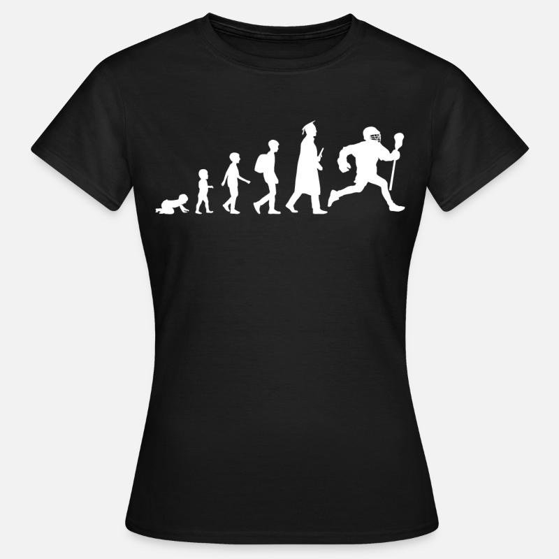 Lacrosse Evolution - Frauen T-Shirt - Schwarz