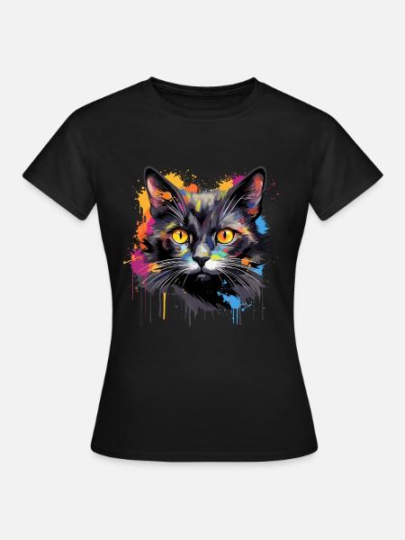 black cat - Women's T-Shirt - black