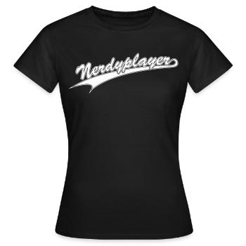 NERDY pour toujours - Nerdyplayer - T-shirt Femme - noir - Devant - AI Model Female 172 dark (172cm)