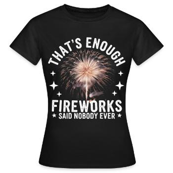 Pyrotechnics Fireworks Pyrotechnics - Women's T-Shirt - black - Front - AI Model Female 172 dark (172cm)