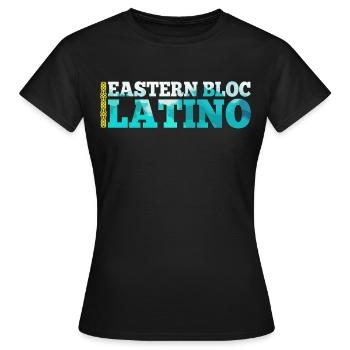 Eastern Bloc Latino Kazakh Kazakhstan Gift - Women's T-Shirt - black - Front - AI Model Female 172 dark (172cm)