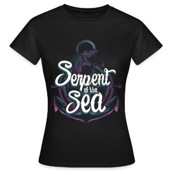 serpent de mer - T-shirt Femme - noir - Devant - AI Model Female 172 dark (172cm)