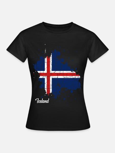 Island - Frauen T-Shirt - Schwarz